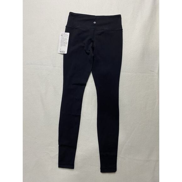 Lululemon Wunder Under Pant Colorblock Leggings Size 6 Blue Black NWT - Picture 10 of 14